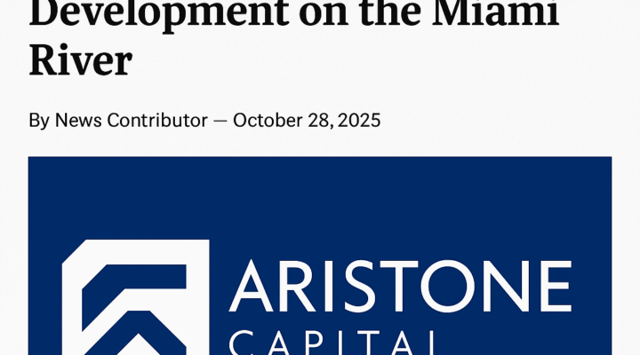 Aristone Capital Negotiates $70 Million Waterfront Development on the Miami River